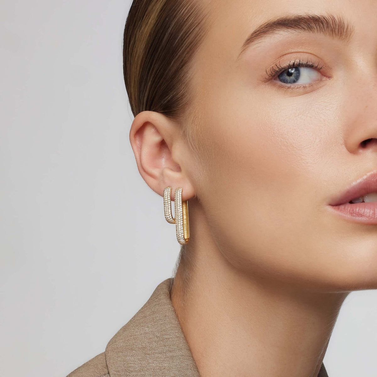 Medium Lalé Pavé Earrings