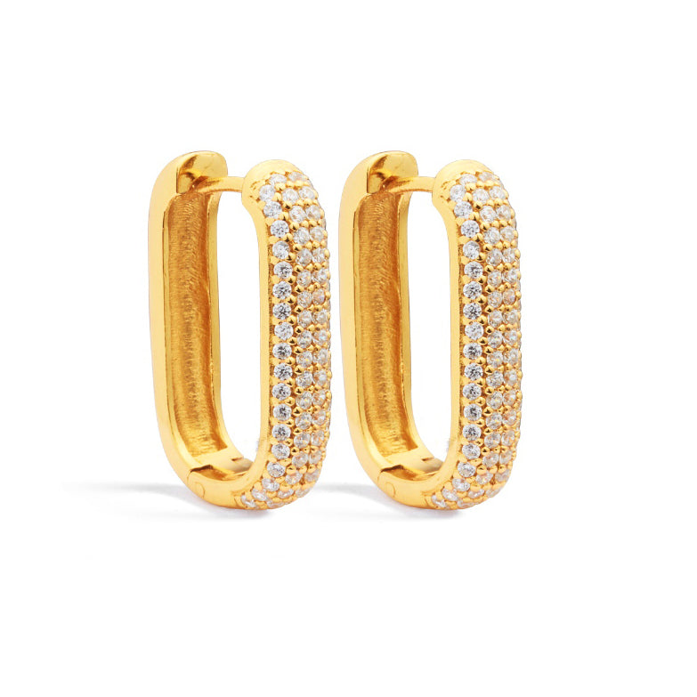 Medium Lalé Pavé Earrings