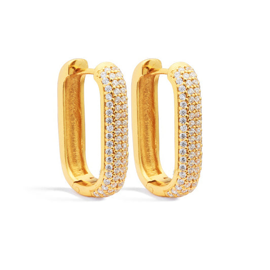 Medium Lalé Pavé Earrings