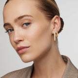 Large Lalé Pavé Hoop Earrings