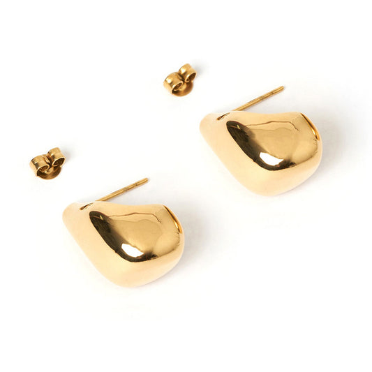 Celine Tear Drop Dome Earrings