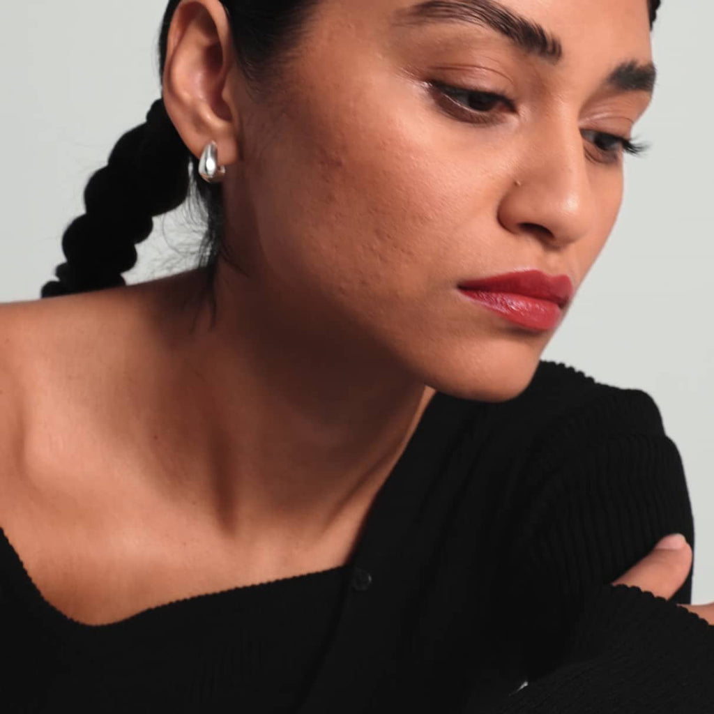 Small Gable Hoop Earrings