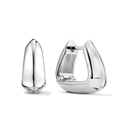 Small Gable Hoop Earrings