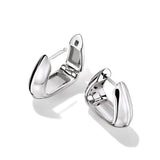 Small Gable Hoop Earrings