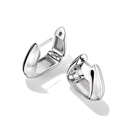 Small Gable Hoop Earrings