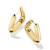 Large Gable Hoop Earrings