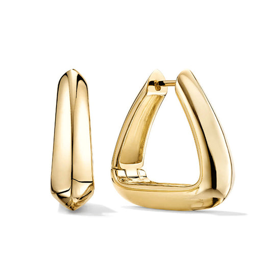 Medium Gable Hoop Earrings