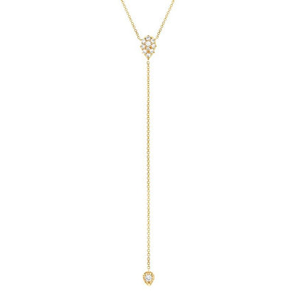 Lariat Evie Pavé Necklace