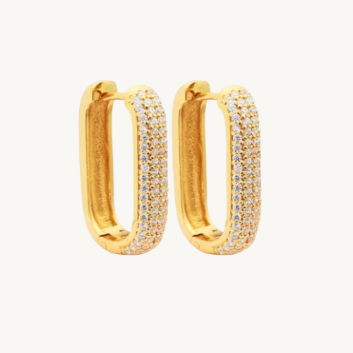 Medium Lalé Pavé Earrings